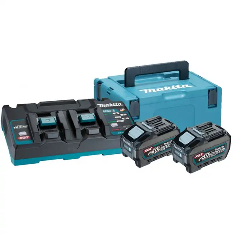 Makita 191U13-9 Power Source Kit Li-ion XGT 40V 2xBL4050F+1xDC40RB+Makpac Geprüft