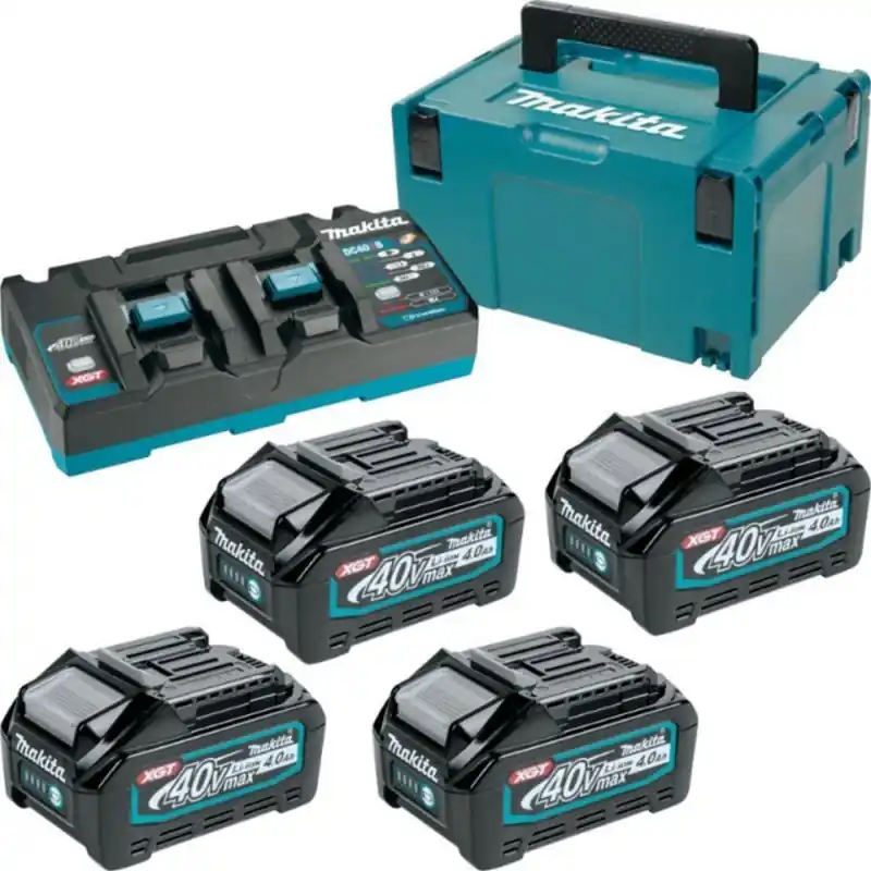 Schnäppchen Makita 191U28-6 Starter Set Li-ion XGT 40V 4xBL4040+1xDC40RB+Makpac