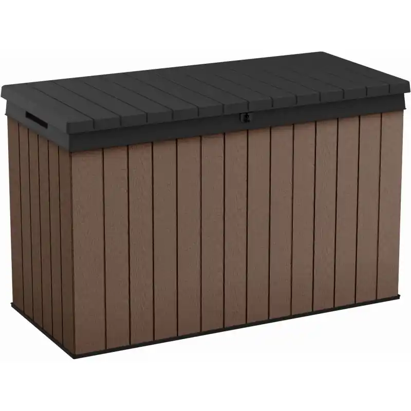 KETER DARWIN 662L Garten-Aufbewahrungsbox 142,5 x 65,3 x 89,5 cm, braun 17212311 Wochenendangebot