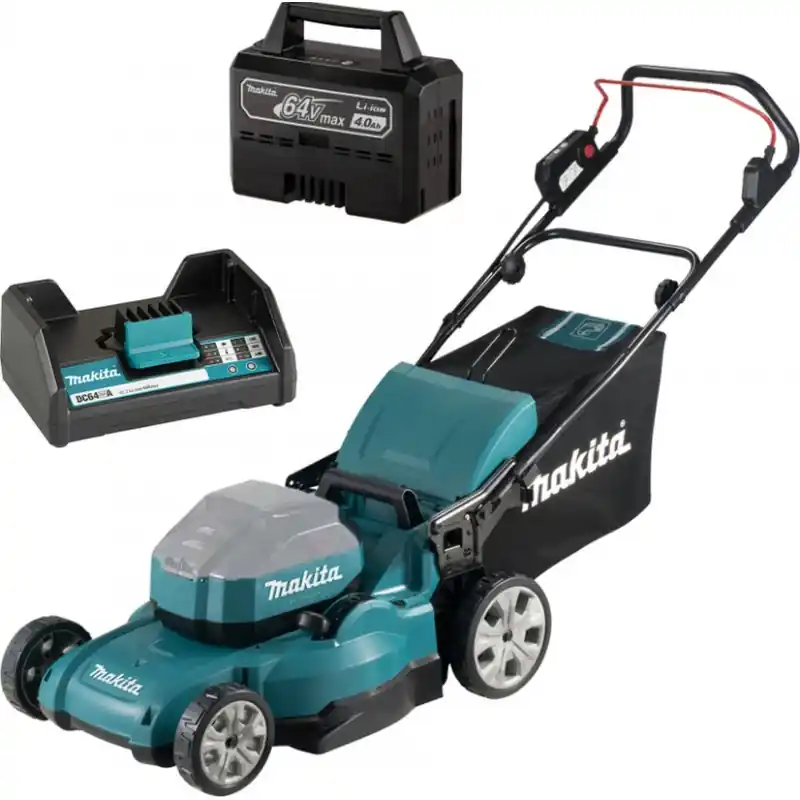 Schneller Versand Makita LM001JM101 Akku-Rasenmäher 48cm (64V/1x4,0Ah)