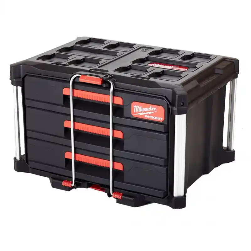 Preiswert Milwaukee PACKOUT Koffer mit 3 schubladen (363x564x414mm) 4932472130