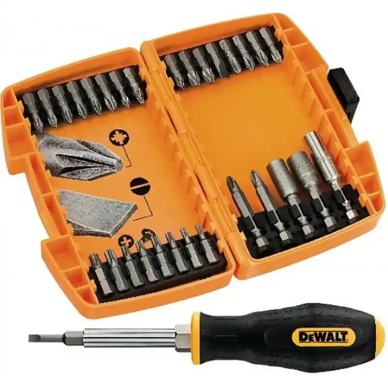 DeWALT DT71506-QZ 30-teiliges Schraubendreher-Set mit 6-in-1-Schraubendreher Markenprodukt
