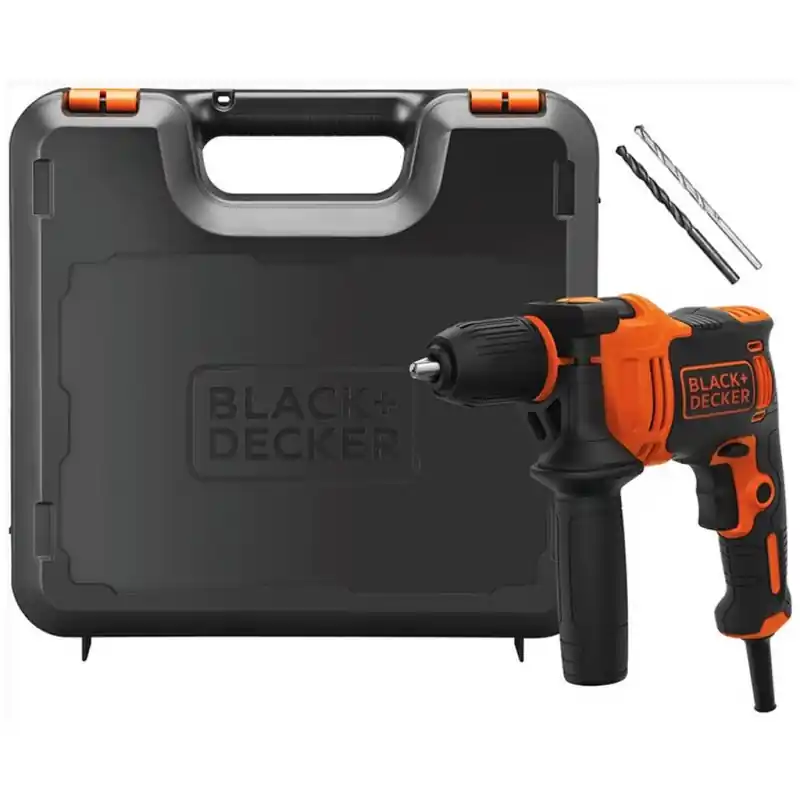 Geprüft Black Decker BEH550K-QS Elektro-Schlagbohrmaschine (17Nm/550W), Koffer