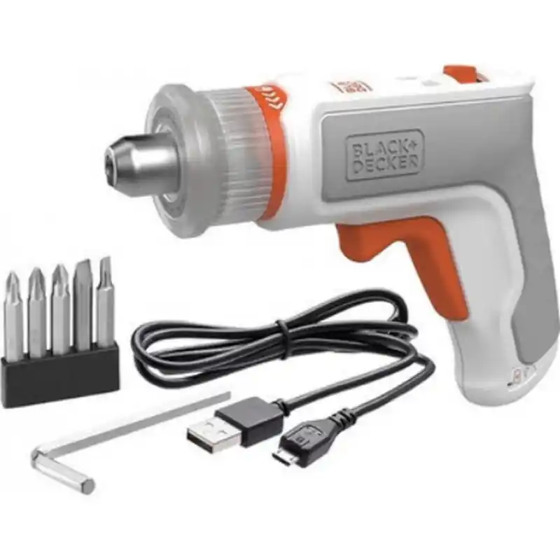 Online Kaufen Black Decker BCRTA01-XJ Akkuschrauber (3,6V/1,5Ah mit Bohrfutter für L-Schlüssel 2-5mm