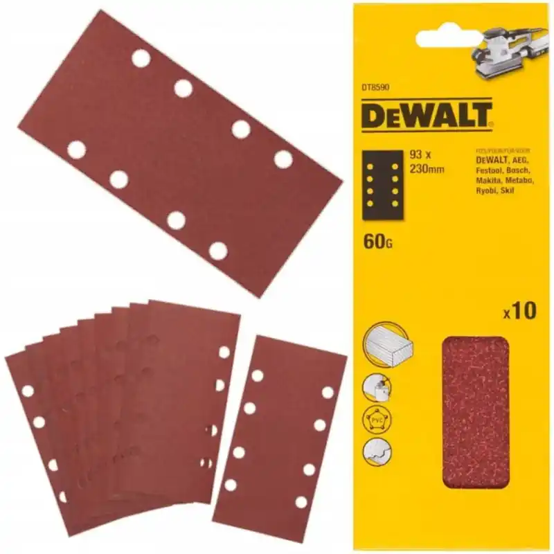 Online Kaufen DeWALT DT8590-QZ Schleifbogen 230 x 93 mm, P60, 10 Stk.
