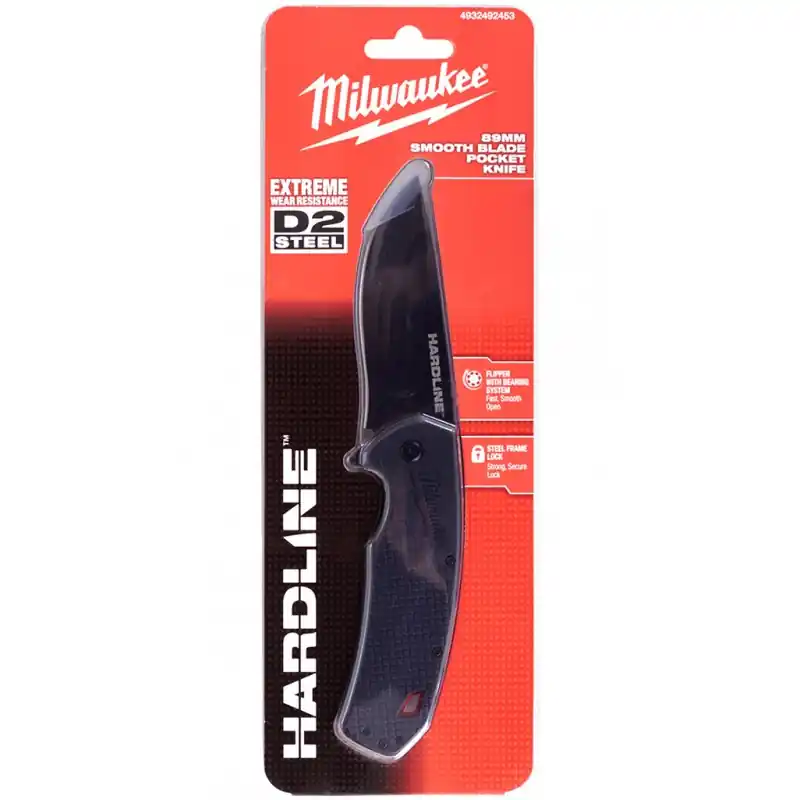 Markenprodukt Milwaukee Hardline Premium-Klappmesser 89mm 4932492453