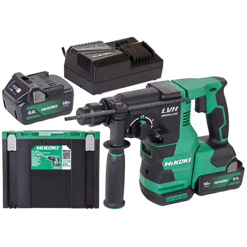 HiKOKI DH1826DAWPZ Akku Bohr und Meißelhammer Set, SDS-Plus, 18V 5,0Ah 3,2J Aktuell