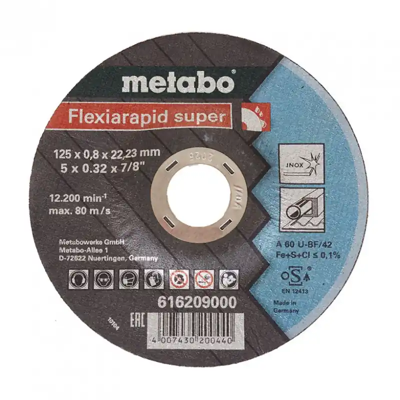 Metabo Flexiarapid Super Trennscheibe 125 x 0,8 x 22,23 Inox, TF 42 616209000 Günstig