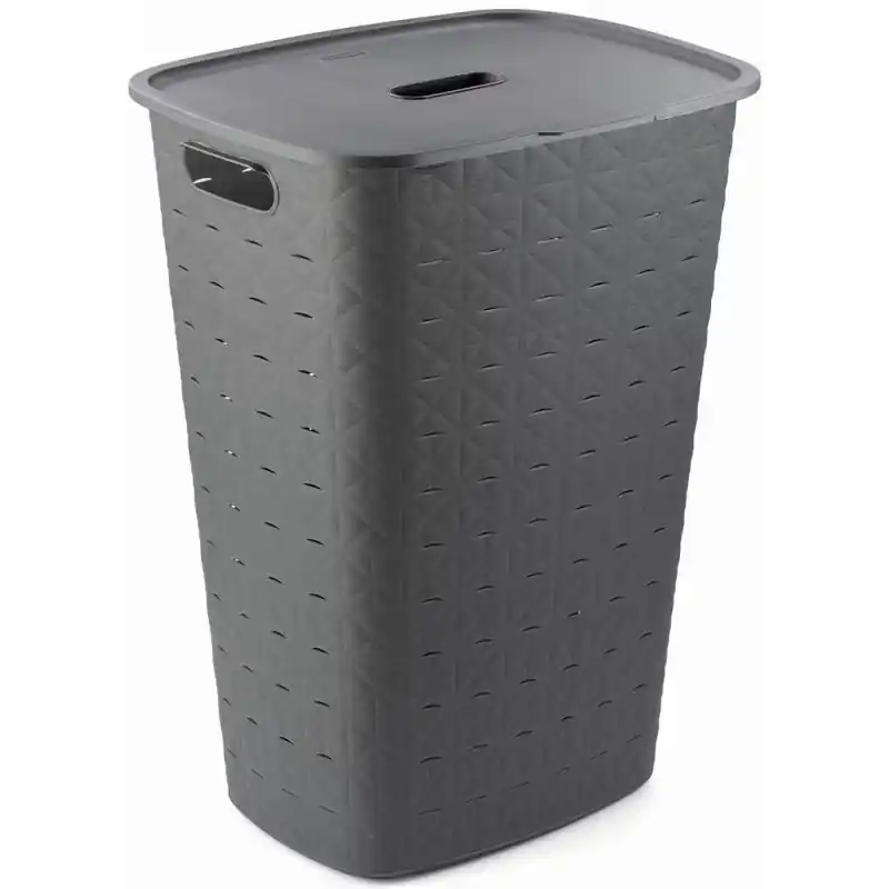 CURVER SOFTEX 56L Wäschesammler 34 x 43,8 x 59,9 cm, dunkelgrau 00571-Z68 Top-Preis