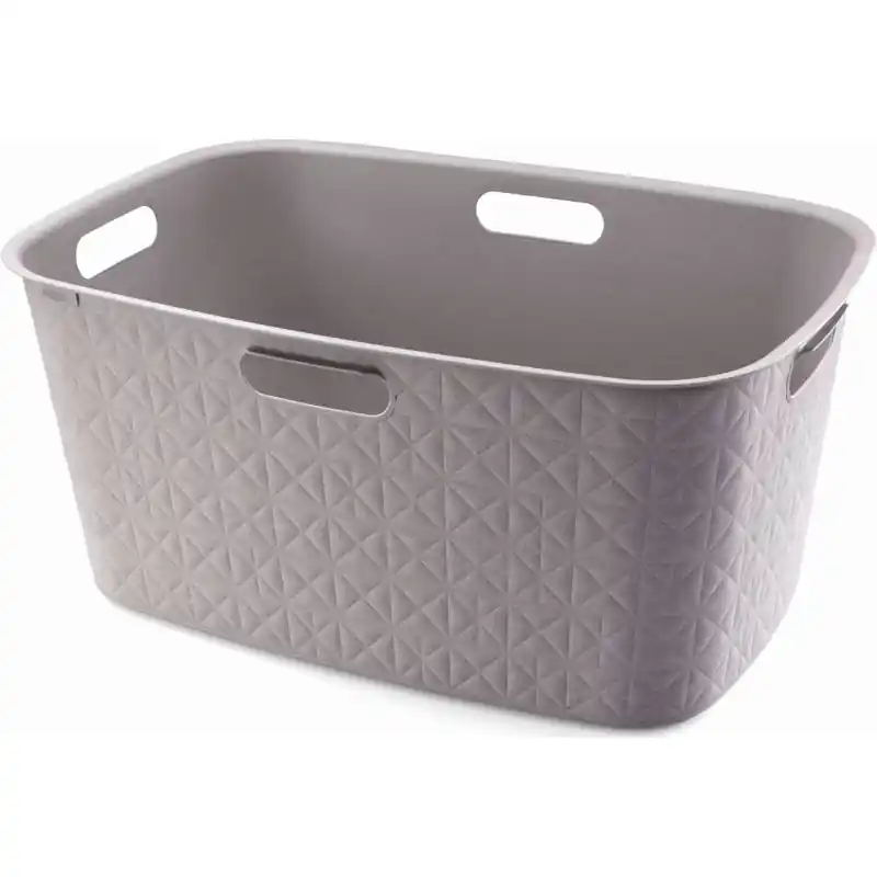 Echt CURVER SOFTEX 45L Wäschekorb 39,7 x 59,4 x 27,4 cm, grau 00572-Z70