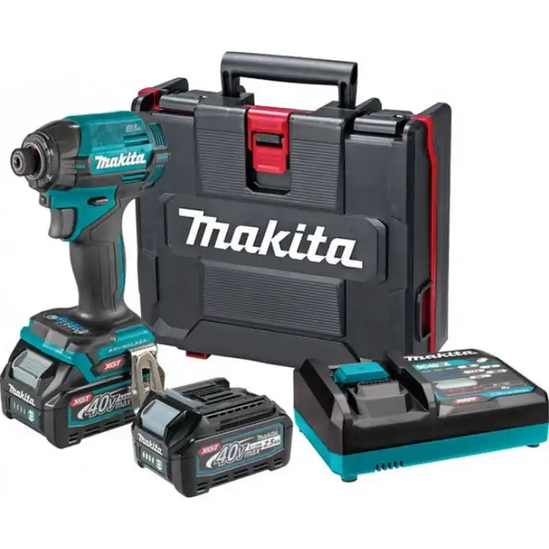Makita TD002GD202 Akku-Schlagschrauber 1/4" Li-ion XGT (220Nm/40V/2x2,5Ah) Transportkoffer Solange Der Vorrat Reicht