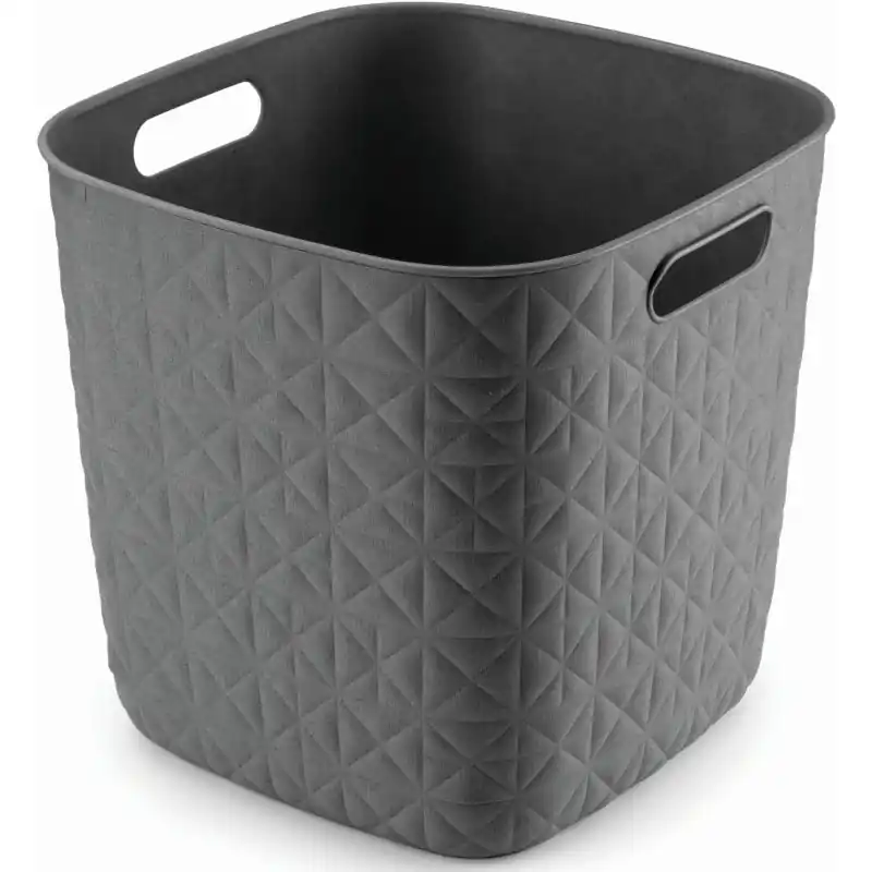 Echt CURVER SOFTEX 15L Körbchen 27,9 x 27,9 x 26,9 cm, dunkelgrau 00573-Z68
