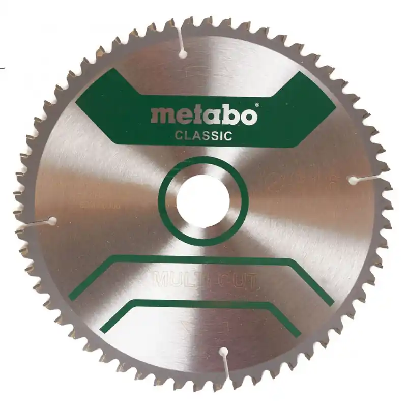 Rabatt Metabo "Multi Cut Classic" HW/CT Kreissägeblatt 216x30, 60 PZ/LZ 5° 628066000