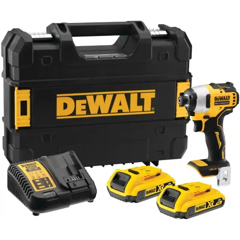 Top-Preis DeWALT DCF809D2T-QW Akku-Schlagschrauber 1/4" /190Nm, XR (18V/2x2,0Ah) Tstak