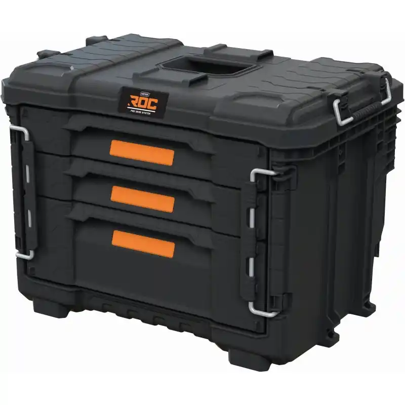 KETER ROC PRO GEAR 2.0 Box mit 3 Schubladen 56,5x37,5x41,3 cm 17212468 Top-Angebot