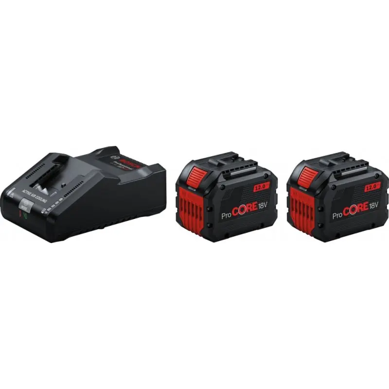 BOSCH Starter Set 2 x PROCORE18V 12.0AH + GAL 18V-160 PROFESSIONAL 1600A02T5W Jetzt Kaufen