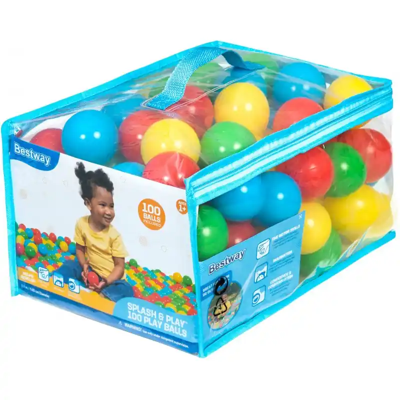 Finale Aktion BESTWAY Splash Play Spielbälle, 100 Stück 52648