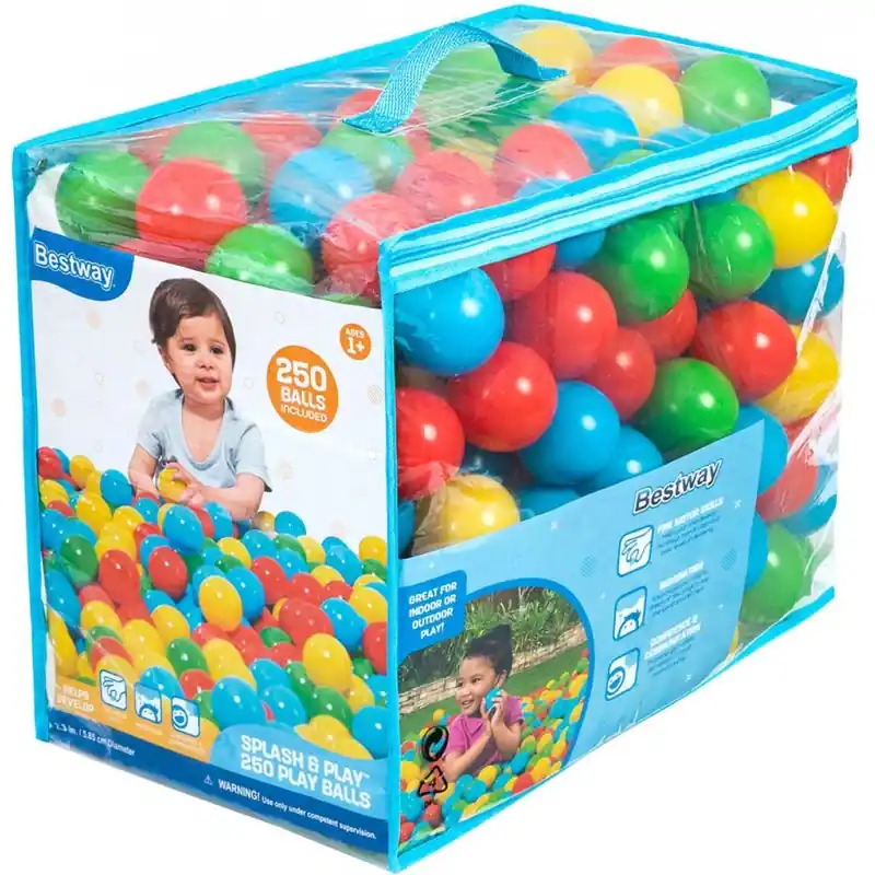 BESTWAY Splash Play Spielbälle, 250 Stück 52649 Preisknaller
