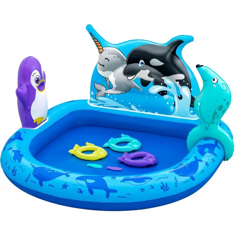Geprüft BESTWAY Polar Pals Wasserspielcenter, 134 x 131 x 73 cm 53156