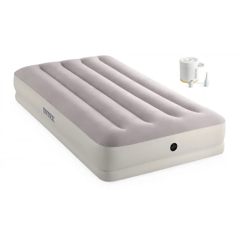 Neu Im Sortiment INTEX PRESTIGE MID-RISE TWIN Luftbett mit USB-Pumpe 99 × 191 × 30 cm 64177