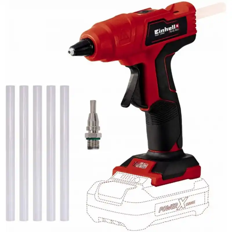 Einhell TE-CG 18 Li - Solo Akku-Heißklebepistole (18V/ohne akku) 4522200 Nur Heute