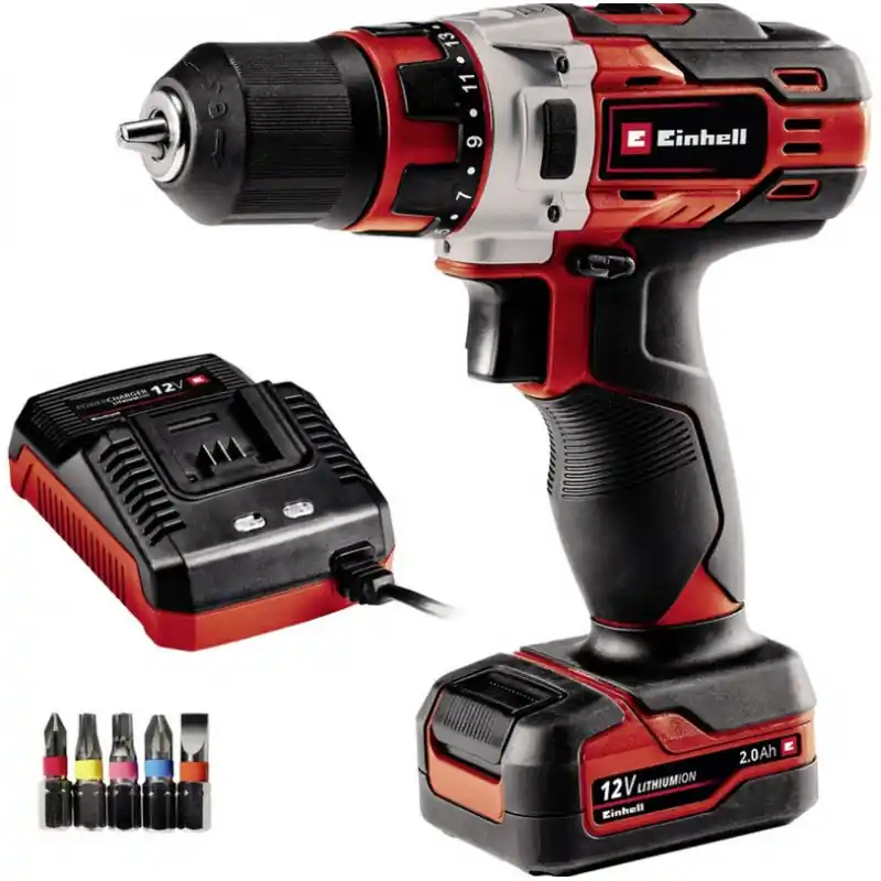 Einhell TE-CD 12/1 Li Akku-Bohrschrauber (12V/1x2,0Ah) 4513590 Sonderaktion