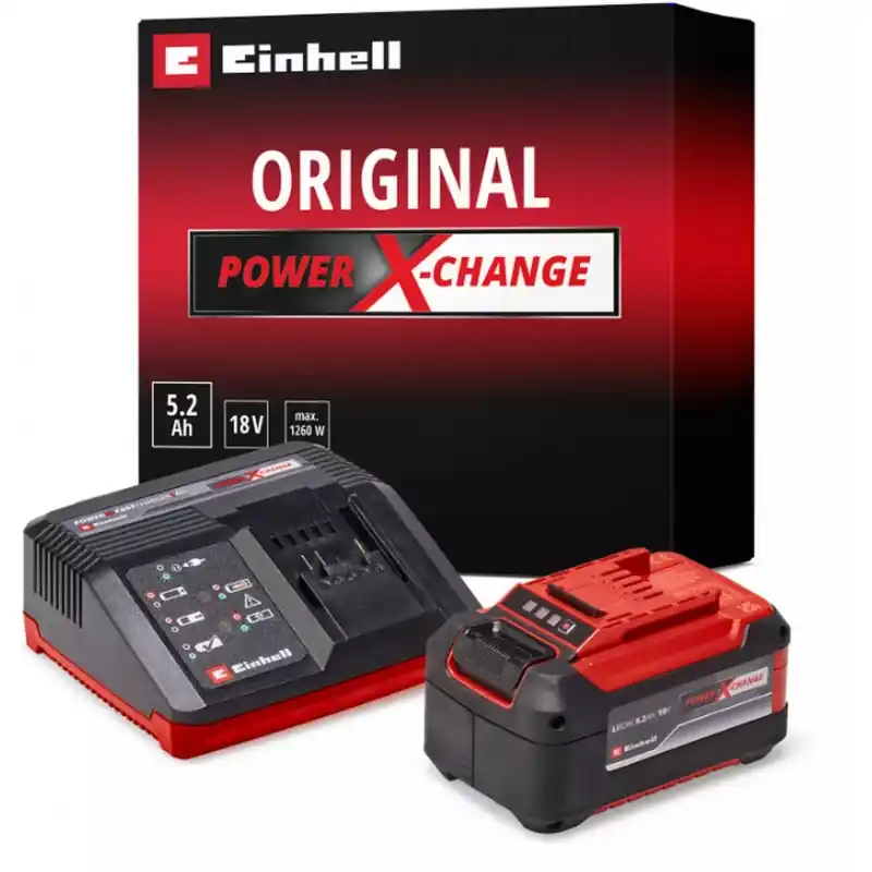 Einhell Starter Kit PXC (5,2Ah/4A) Fastcharger 4512114 Schneller Versand