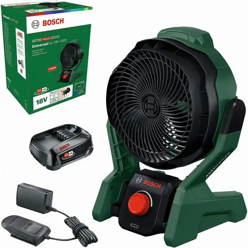 Beliebt BOSCH UniversalFan 18V-1000 Akku-Ventilator (1x2,0 Ah) 06039E1001