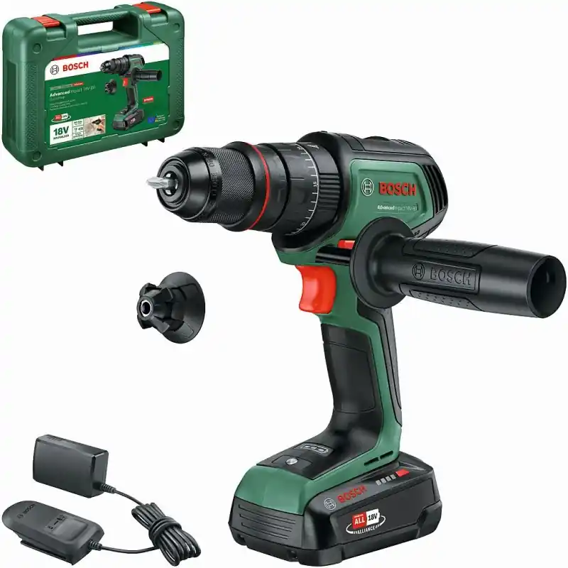 BOSCH AdvancedImpact 18V-80 QuickSnap Akku-Schlagbohrmaschine 1 x 2,5-Ah-Akku 06039E2101 Meistverkauft