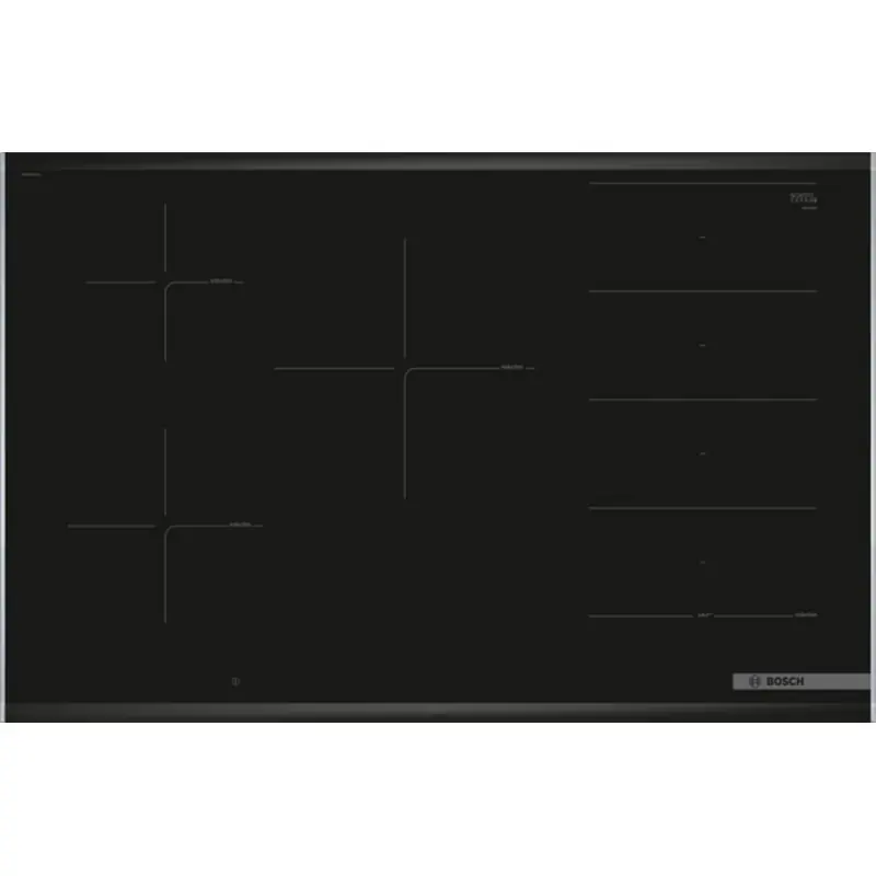 Bosch Serie 8 Induktionskochfeld 80 cm Schwarz, Mit Rahmen aufliegend PXV875DC1E Sale