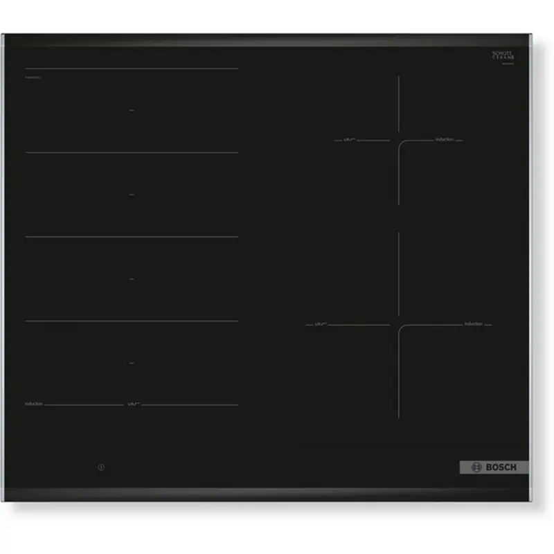 Kracherpreis Bosch Serie 8 Induktionskochfeld 60 cm Schwarz, Mit Rahmen aufliegend PXE675DC1E
