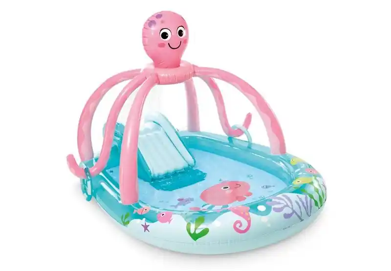 Top-Angebot INTEX Friendly Octopus Aufblasbarer Kiddie Pool 234x183x150 cm 56138