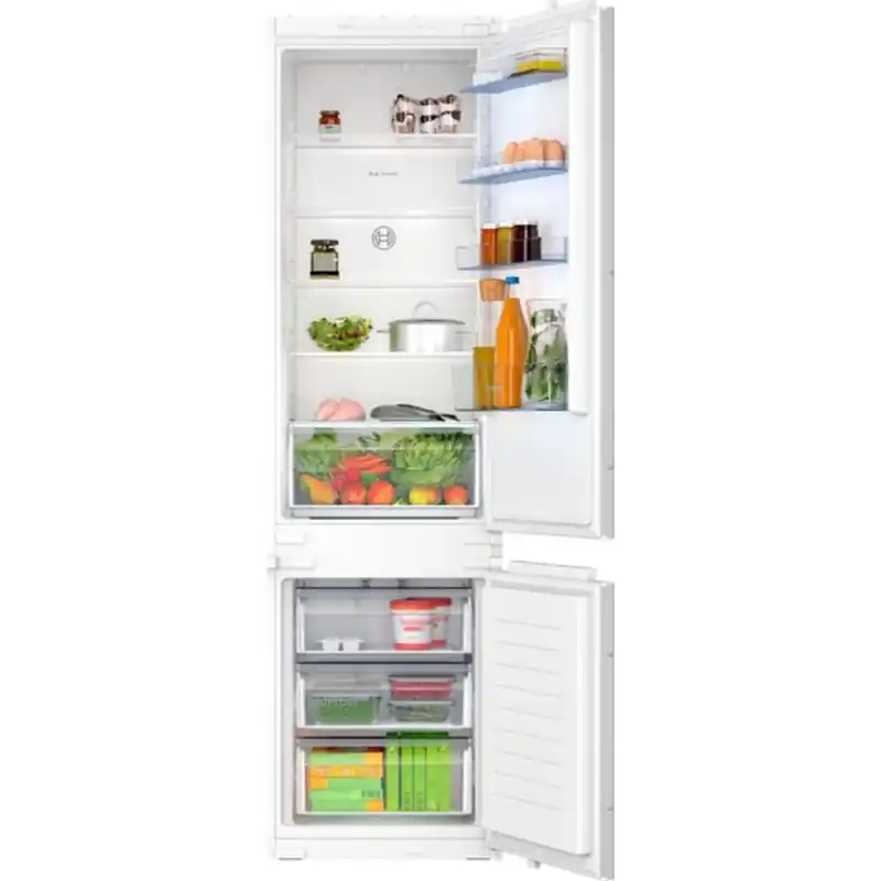 Heißes Angebot Bosch Serie 2 Einbau-Kühl-Gefrier-Kombination mit Gefrierbereich unten 193.5 x 54.1 cm