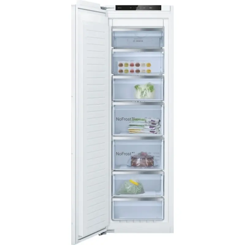 Markenprodukt Bosch Serie 6 Einbau-Gefrierschrank 177.2x55.8 cm Flachscharnier mit Softeinzug GIN81ACE0