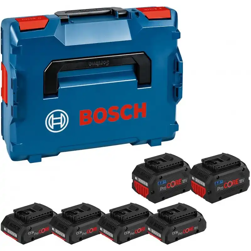 Expressversand BOSCH 4 x ProCORE18V 4.0Ah + 2 x ProCORE18V 8.0Ah PROFESSIONAL 1600A02A2T