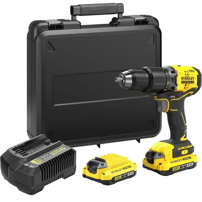 Sale Stanley SFMCD715D2K-QW V20 Akku-Schlagbohrschrauber (60Nm/18V/2x2,0Ah), Koffer