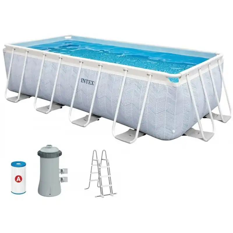 Top-Angebot INTEX Chevron Prism Rechteckiges Pool-Set 400x200x100 cm 26780NP