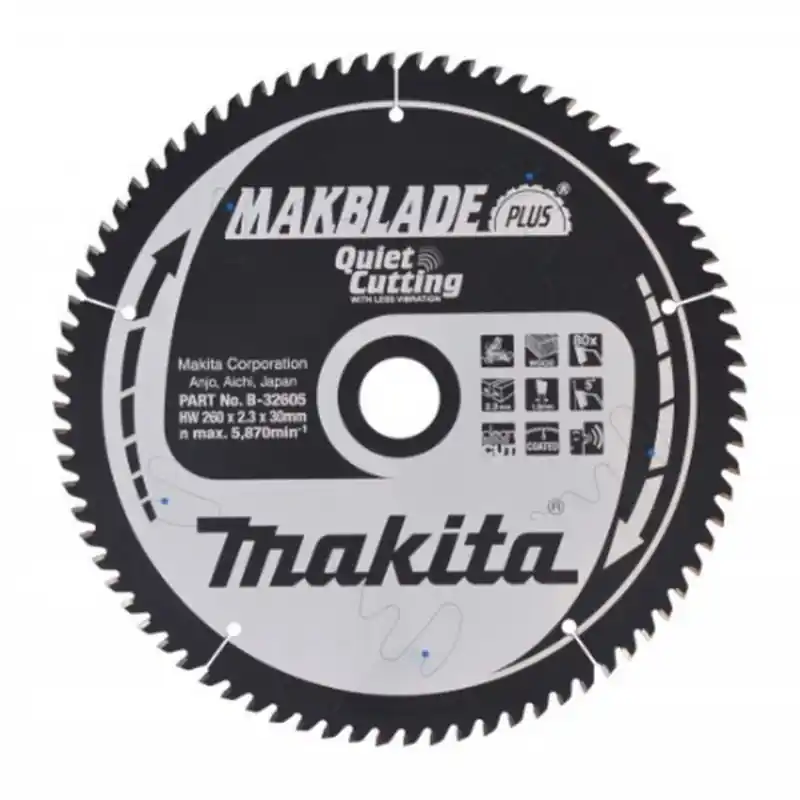 Makita B-32605 MAKBLADE+ Sägeb. 260x30x80Z Echt