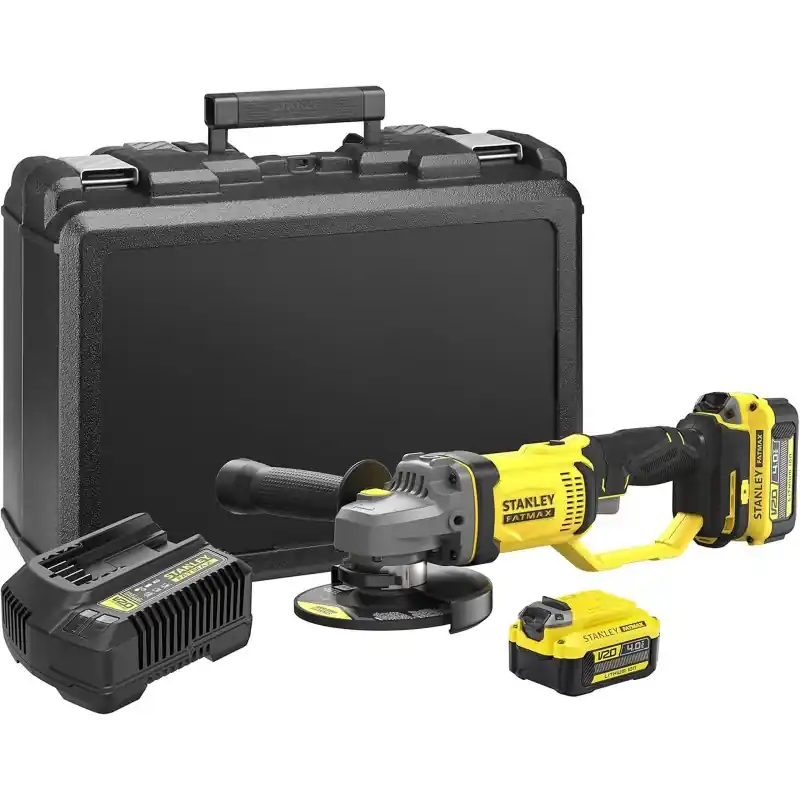 Angebot Stanley SFMCG400M2K-QW FatMax V20 Akku-Winkelschleifer 125mm (18V/2x4,0Ah), Koffer