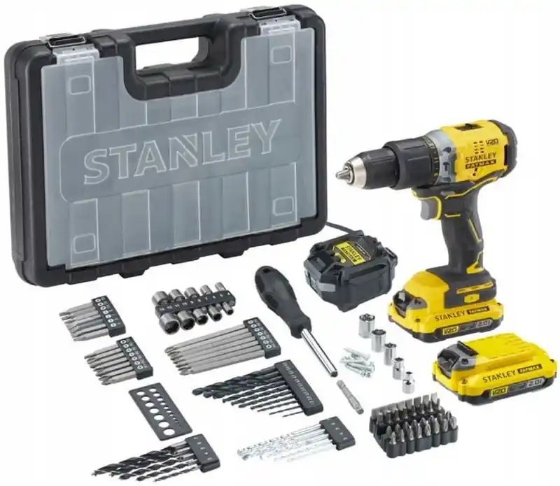Stanley SFMCD715D2A-QW FatMax V20 Akku-Schlagbohrschrauber 18V mit 100 Zubehörteilen Angebot