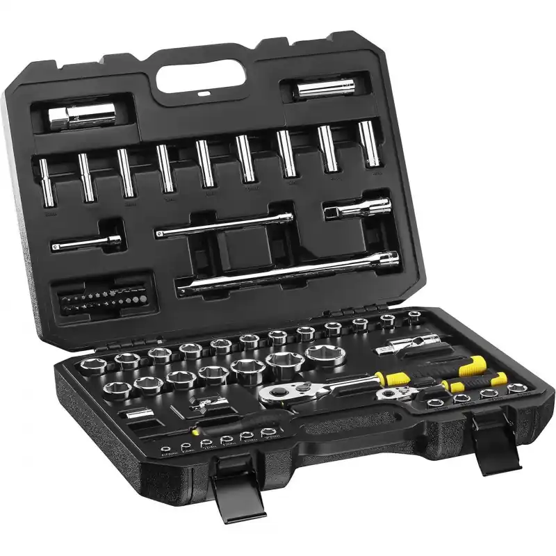 Stanley STMT82831-1 1/4" + 1/2" Steckschlüssel-Set, 72-teilig Online Kaufen