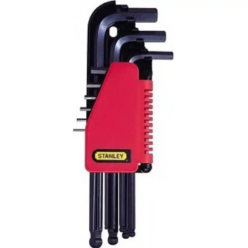 Stanley 0-69-256 9-teiliger Stiftschlüsselsatz mit Kugelkopf, metrisch (1,5-10mm) Preisknaller