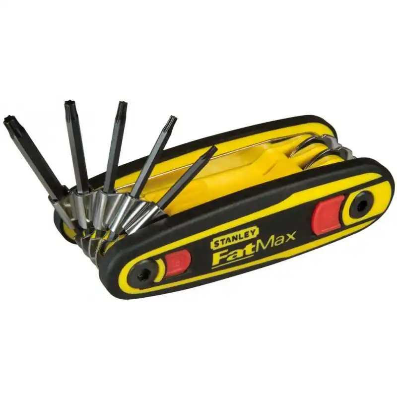 Zertifiziert Stanley 0-97-553 FatMax Stiftschlüssel-Set, Torx (T9-T30), 8-tlg.