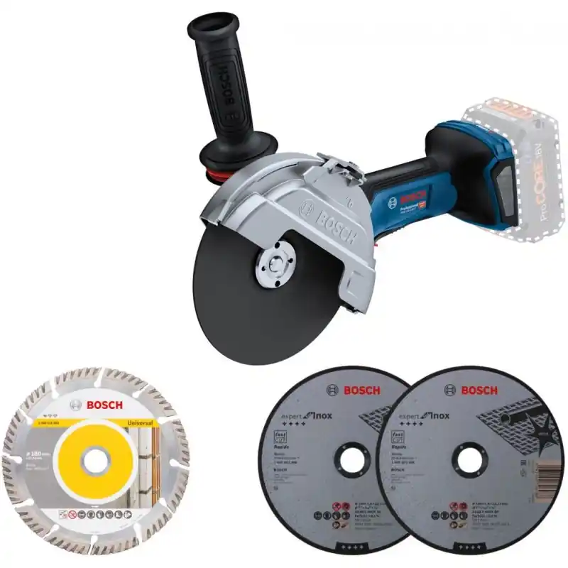 BOSCH GWS 18V-180 P PROFESSIONAL Akku-Winkelschleifer BITURBO 06019H6L01 Super-Preis