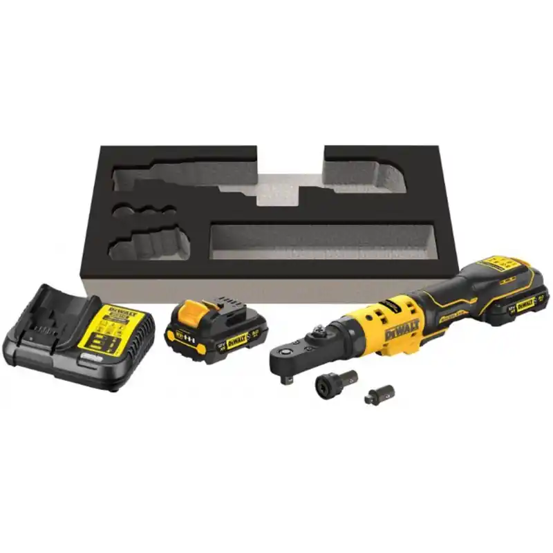 Sonderangebot DeWALT DCF500L2G Akku-Ratsche 1/4‘‘+ 3/8” (12V/2x3,0Ah)