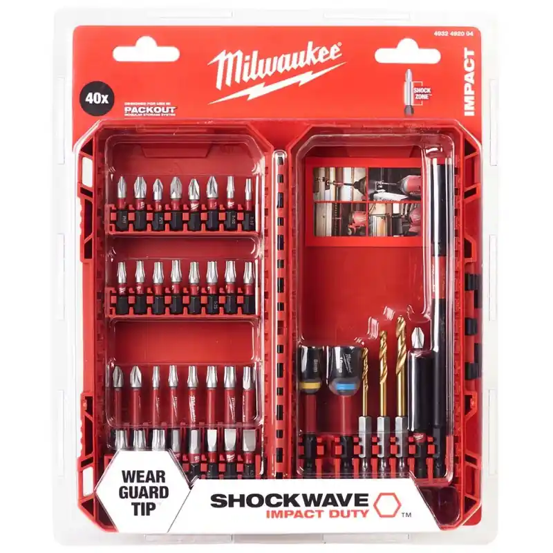 Milwaukee Set Bohren Schrauben Shockwave (40-teilig) 4932492004 Mega-Angebot