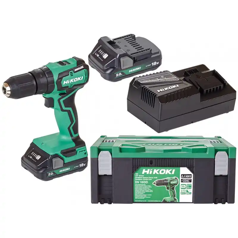 HiKOKI DV18DDWRZ Akku Schlagbohrschrauber (18V/2x2,0Ah) Mega-Angebot