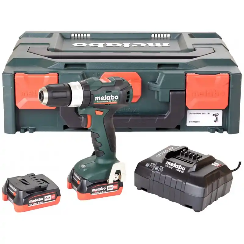 Metabo PowerMaxx SB 12 BL Schlagbohrschrauber (12V/2x4,0Ah) MetaBox 601046800 Highlight