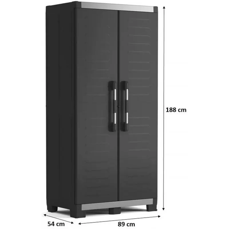 Meistverkauft KIS XL GARAGE HOCH Kunststoffschrank 89x54x188cm schwarz