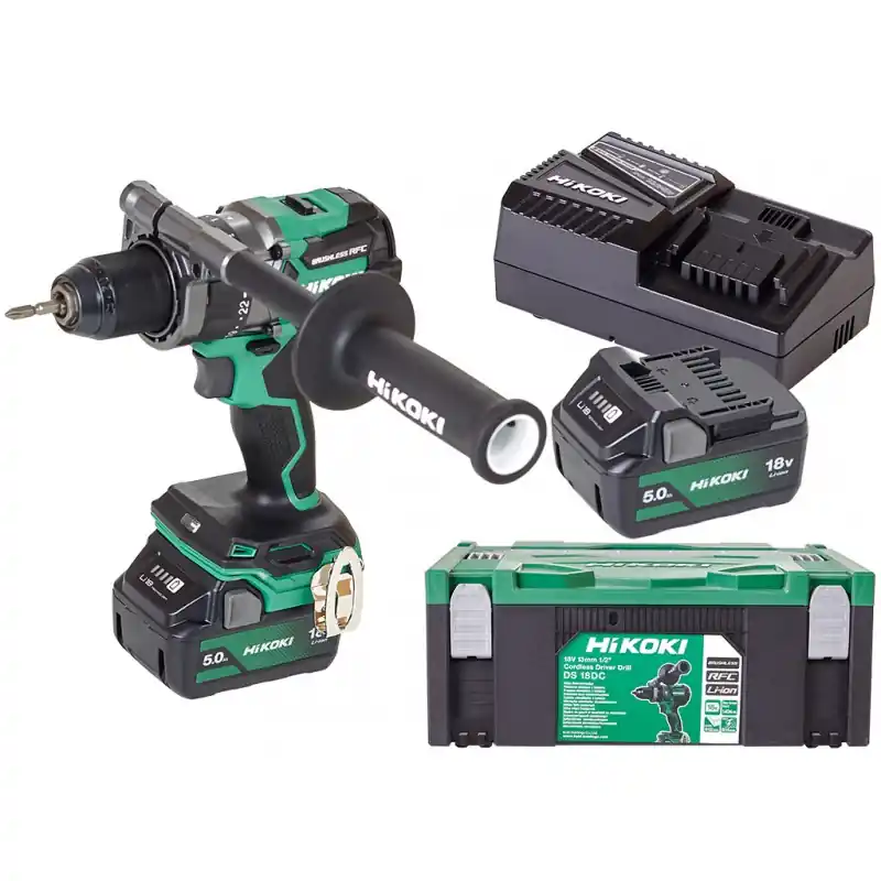 HiKOKI DS18DCWPZ Akku Bohrschrauber (18V/2x 5,0Ah) Top-Angebot
